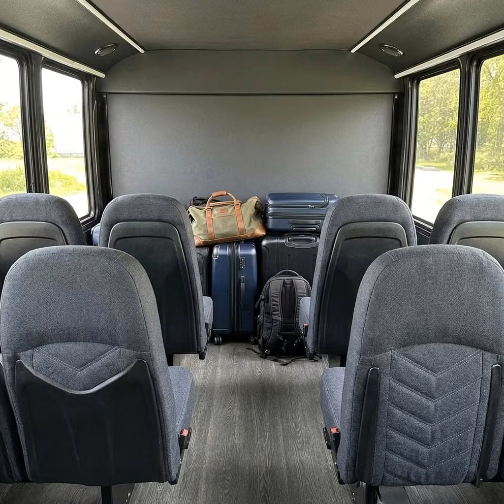 dunedin 25 passenger minibus luggage area