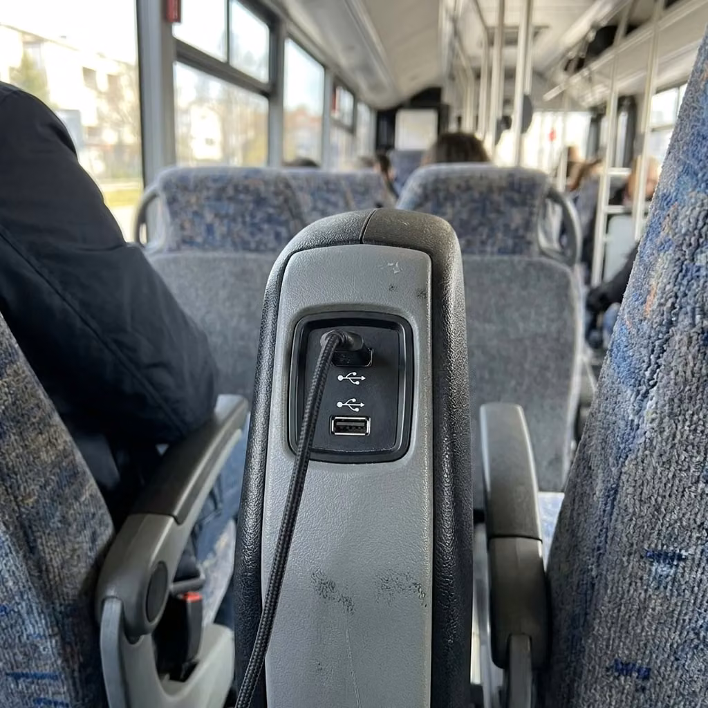 dunedin 35 passenger minibus usb charging