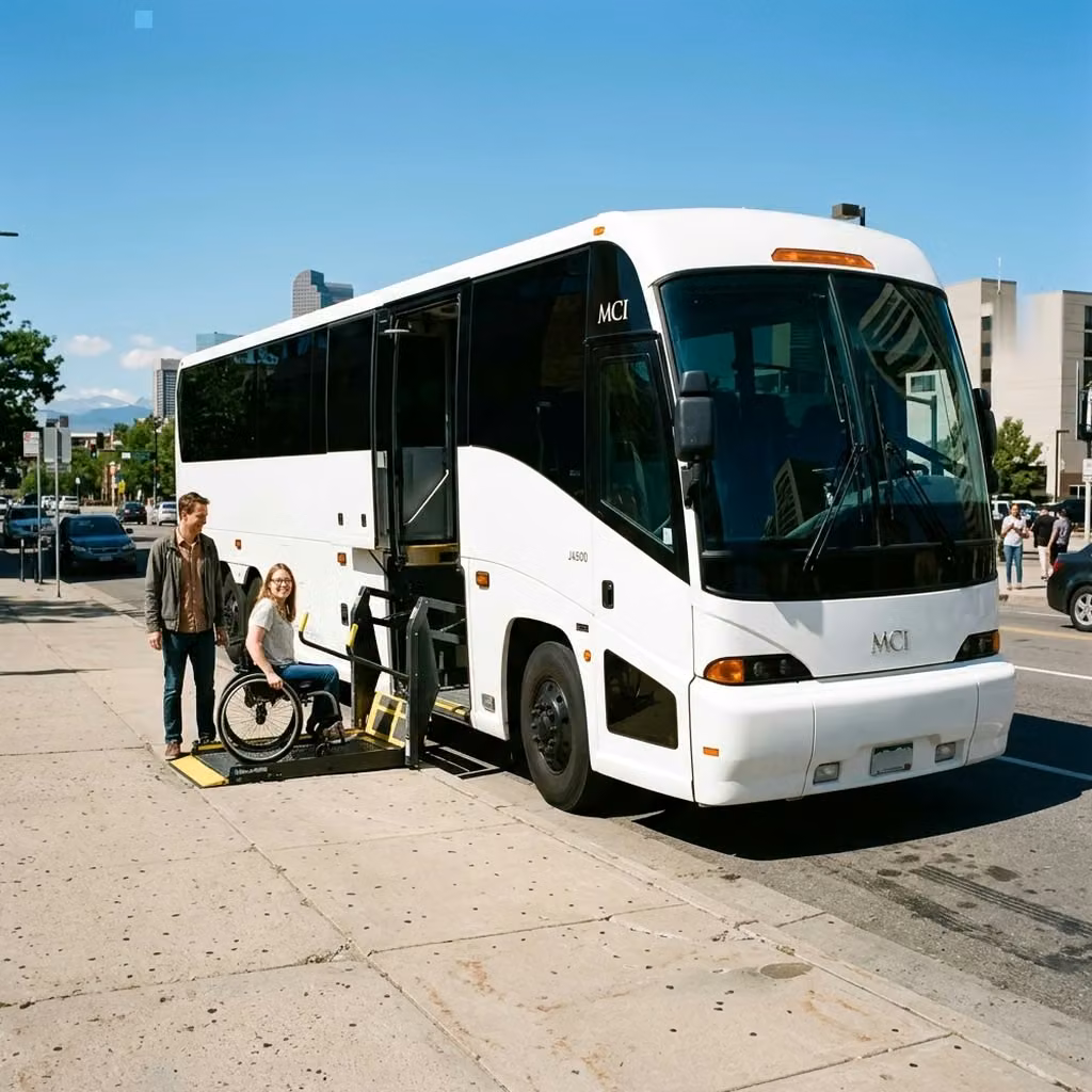 dunedin 56 passenger charter bus wheelchair lift