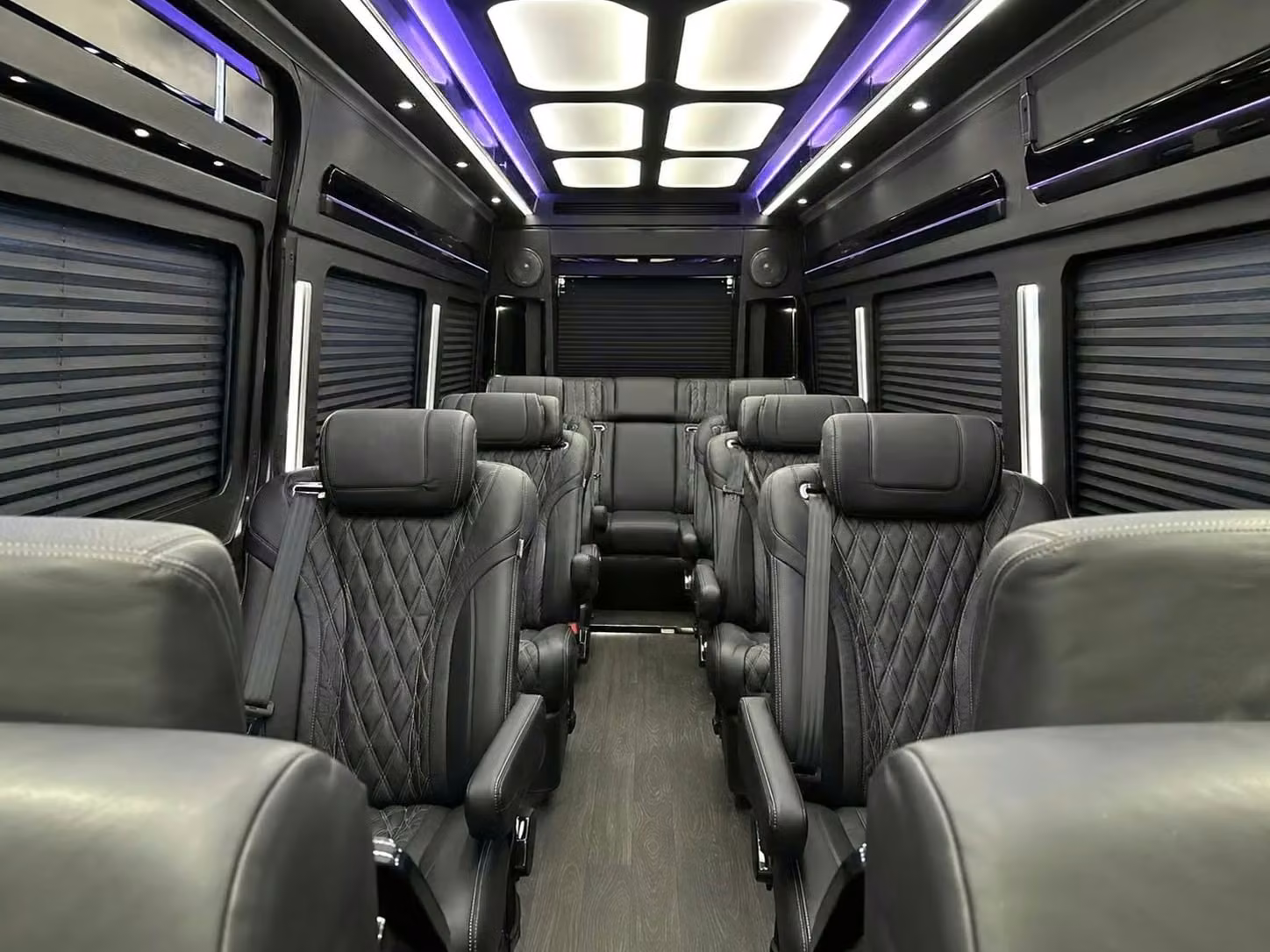 dunedin sprinter van rental with driver reclining seats